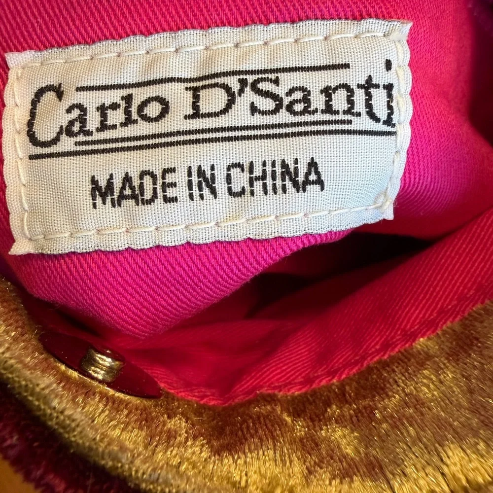 Carlo D'Santi Vintage 1990s Boho Chic Velvet Brocade Shoulder Bag (EUC)